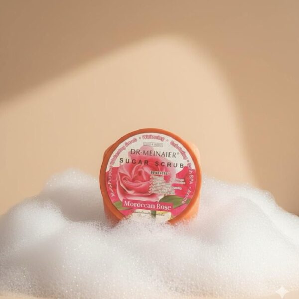 sugar scrub 3 Dr Meinaier Moroccan Rose Sugar Scrub